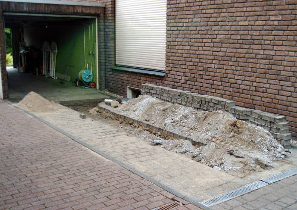 Wenig Aufwand für die 2 Sonden in der Einfahrt